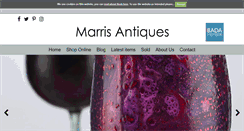 Desktop Screenshot of marrisantiqueglass.com