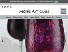 Tablet Screenshot of marrisantiqueglass.com